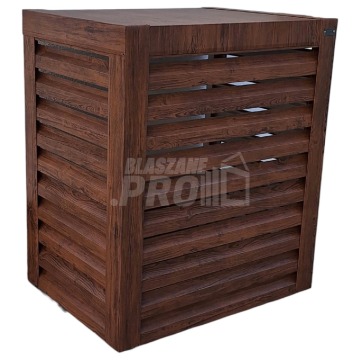 Osłona pompy ciepła 80x40x120 cm ciemny orzech GP317