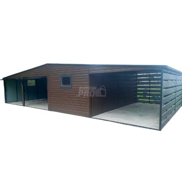 Garaż Blaszany 10x6m + wiata 4x6m 2x Brama Uchylna 2x Okno Drzwi Rynny GP363