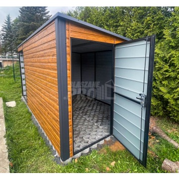 Schowek Domek Ogrodowy 3x2m + Wiata 1,5m drzwi... - Altany, domki, namioty - Cieszyn - zdjęcie 3