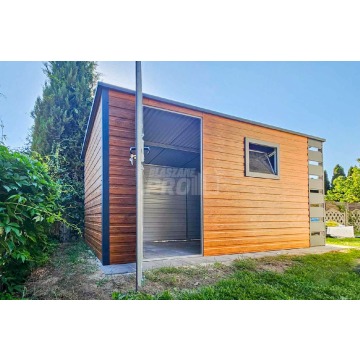 Schowek Domek Ogrodowy 4,5x2m + Wiata 0,5m Brama... - Altany, domki, namioty - Morąg - zdjęcie 8