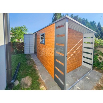 Schowek Domek Ogrodowy 4,5x2m + Wiata 0,5m Brama... - Altany, domki, namioty - Morąg - zdjęcie 7
