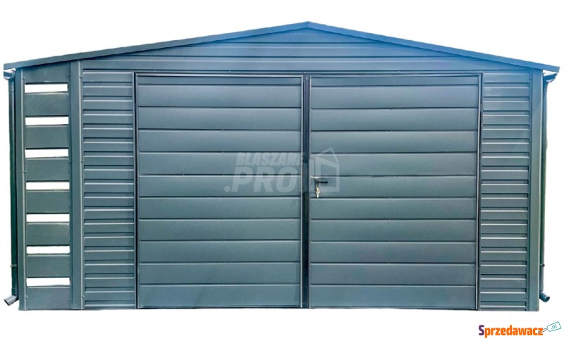 Schowek domek ogrodowy 4x2,5m + Wiata 0,5m Brama... - Altany, domki, namioty - Dobre Miasto