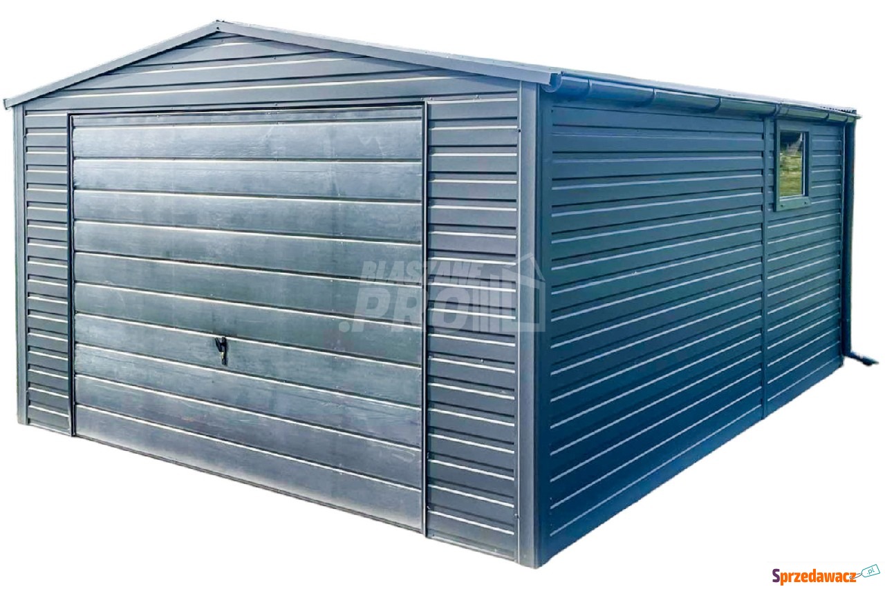 Garaż blaszany 4,5x5m Brama uc...