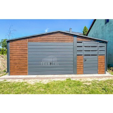 Garaz Blaszany 4,5x6m + Wiata 2m 2x Drzwi Okno... - Garaże i wiaty - Słupsk - zdjęcie 3