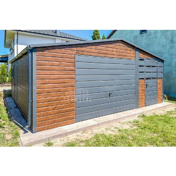 Garaz Blaszany 4,5x6m + Wiata 2m 2x Drzwi Okno... - Garaże i wiaty - Słupsk - zdjęcie 4