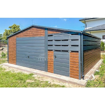 Garaz Blaszany 4,5x6m + Wiata 2m 2x Drzwi Okno... - Garaże i wiaty - Słupsk - zdjęcie 2
