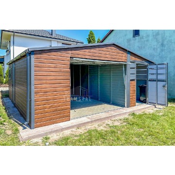 Garaz Blaszany 4,5x6m + Wiata 2m 2x Drzwi Okno... - Garaże i wiaty - Słupsk - zdjęcie 8