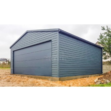 Garaż blaszany 6x6m Brama segmentowa drzwi 2x... - Garaże i wiaty - Legnica - zdjęcie 4