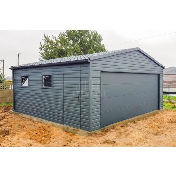 Garaż blaszany 6x6m Brama segmentowa drzwi 2x... - Garaże i wiaty - Legnica - zdjęcie 5