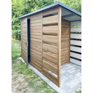 Schowek domek ogrodowy 2x2m + wiata 0,8m drzwi... - Altany, domki, namioty - Lubin - zdjęcie 2