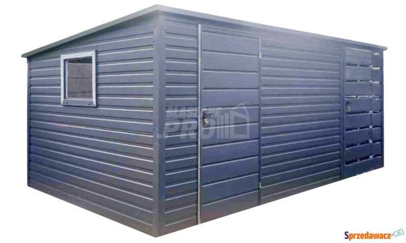 Schowek Domek Ogrodowy 4x2,5 + Wiata 1,5m 2x Drzwi... - Altany, domki, namioty - Siedlce