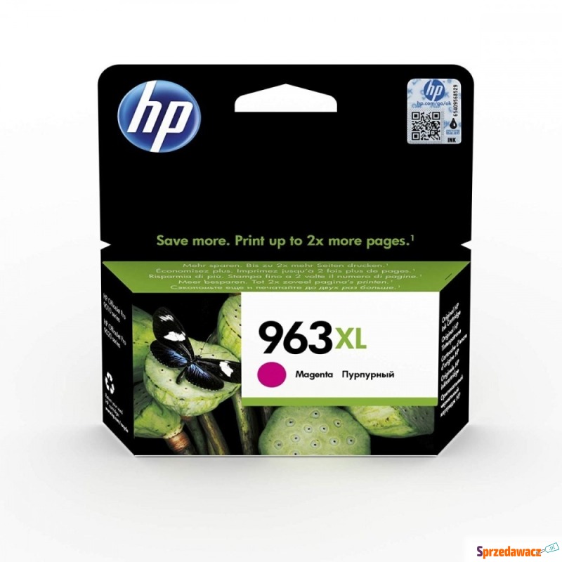 Oryginalny tusz HP 963 XL purpurowy...