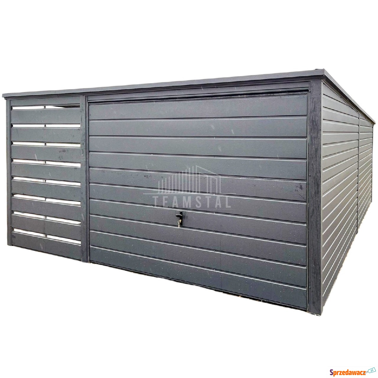 Garaż blaszany 3x6m + wiata 1,2m...