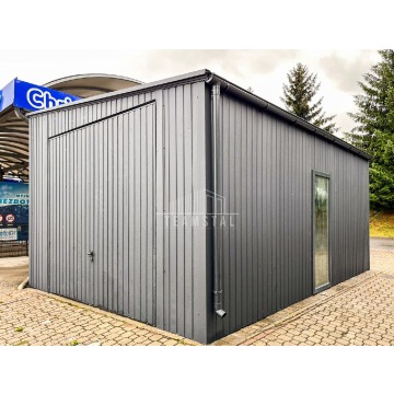 Garaż Blaszany 5x6m Brama dwuskrzydłowa Okno... - Garaże i wiaty - Chełm - zdjęcie 5