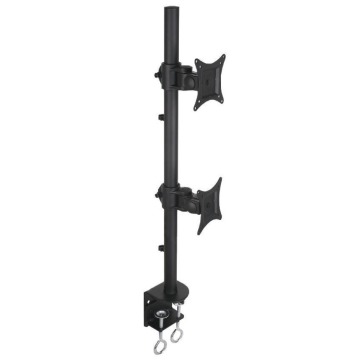 Techly 020690 Uchwyt podwójny biurkowy LED/LCD, 13-27'', 20kg, pionowy