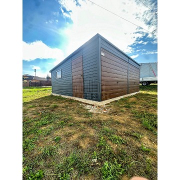 Garaż Blaszany 6x6m 2x Brama Uchylna Drzwi Okno... - Garaże i wiaty - Bełchatów - zdjęcie 2