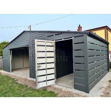 Garaż Blaszany 6x5m  + Wiata 2x5 Brama uchylna... - Garaże i wiaty - Toruń - zdjęcie 4