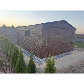 Garaż blaszany 4x5m Brama uchylna drzwi okno... - Garaże i wiaty - Opole - zdjęcie 5