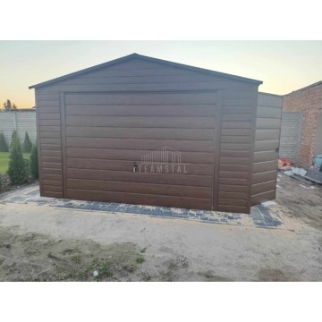 Garaż blaszany 4x5m Brama uchylna drzwi okno... - Garaże i wiaty - Opole - zdjęcie 3