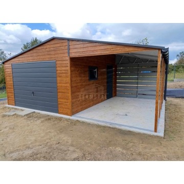 Garaż blaszany 5x6m + wiata 4m Brama uchylna... - Garaże i wiaty - Tarnów - zdjęcie 5