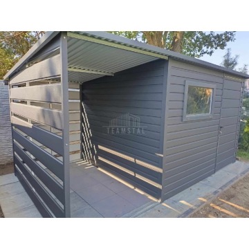 Schowek domek ogrodowy 3x2,5m + wiata 1,5m drzwi... - Altany, domki, namioty - Katowice - zdjęcie 5