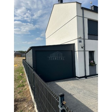 Garaż Blaszany 4x6m - Brama Segmentowa - Antracyt... - Garaże i wiaty - Piła - zdjęcie 8