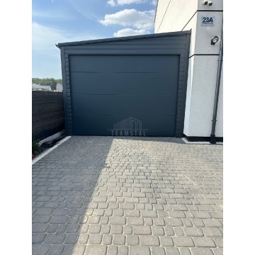 Garaż Blaszany 4x6m - Brama Segmentowa - Antracyt... - Garaże i wiaty - Piła - zdjęcie 3