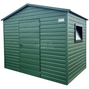 Schowek - Domek ogrodowy 3x2m - drzwi - zielony - dach dwuspadowy TS866
