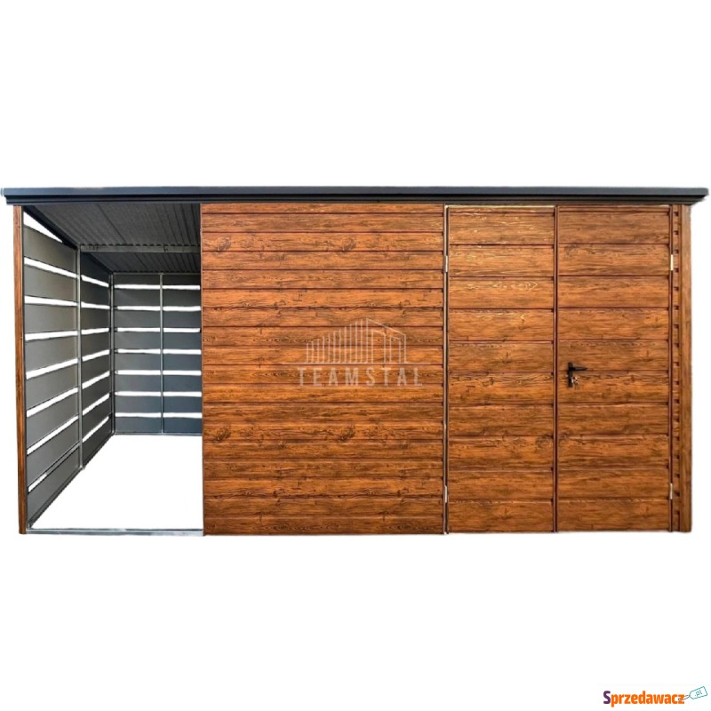 Schowek Domek Ogrodowy 3x2,5m + wiata 1,5x2,5... - Altany, domki, namioty - Nowogard