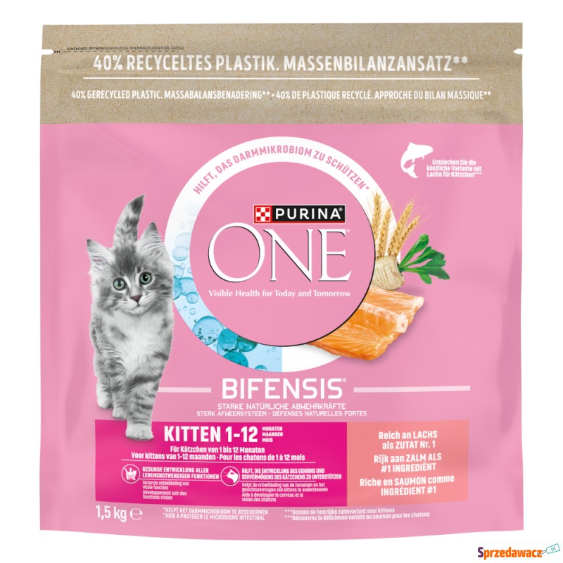 PURINA ONE Junior, łosoś - 1,5 kg - Karmy dla kotów - Chełm