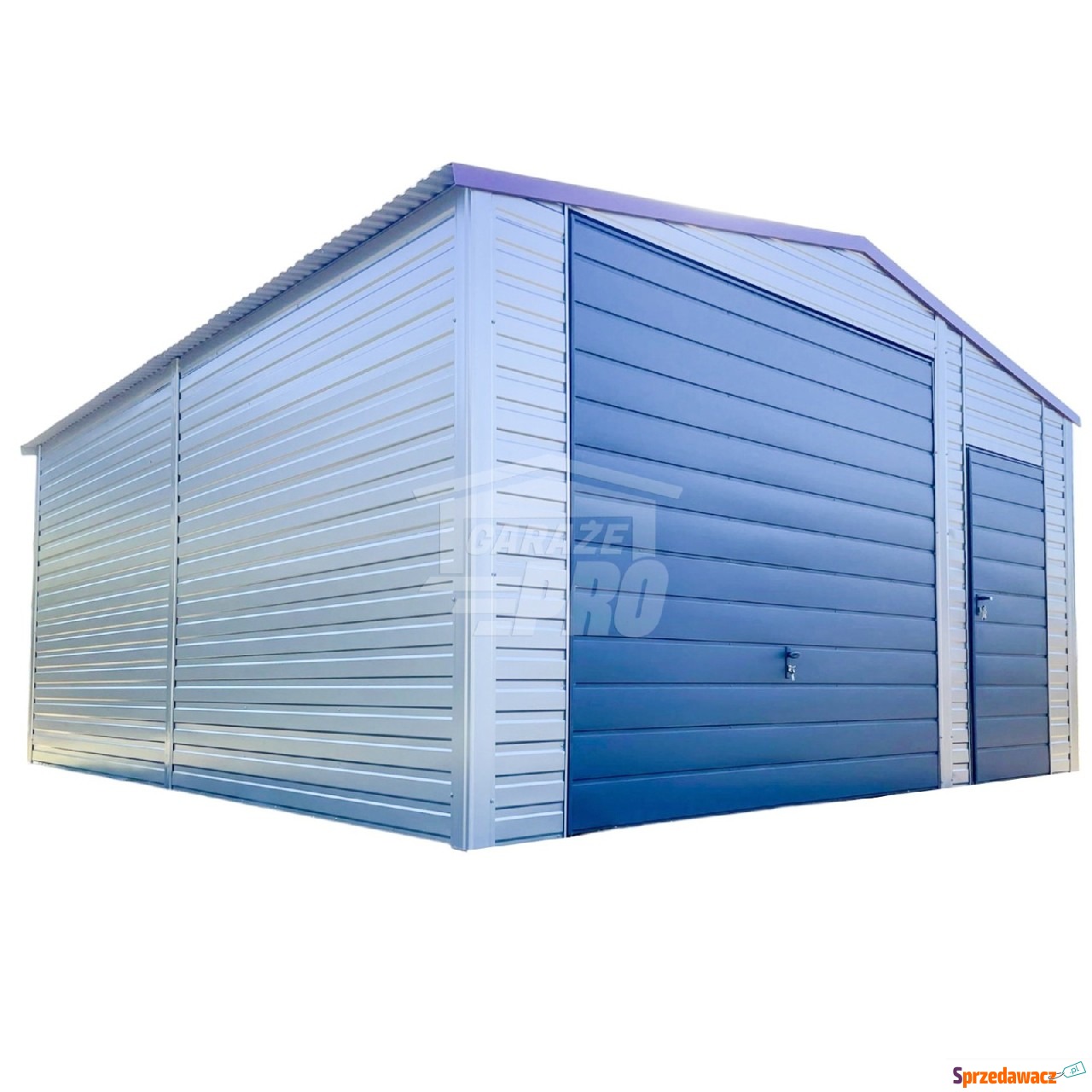 Garaż Blaszany 5,5x6m Brama Uc...