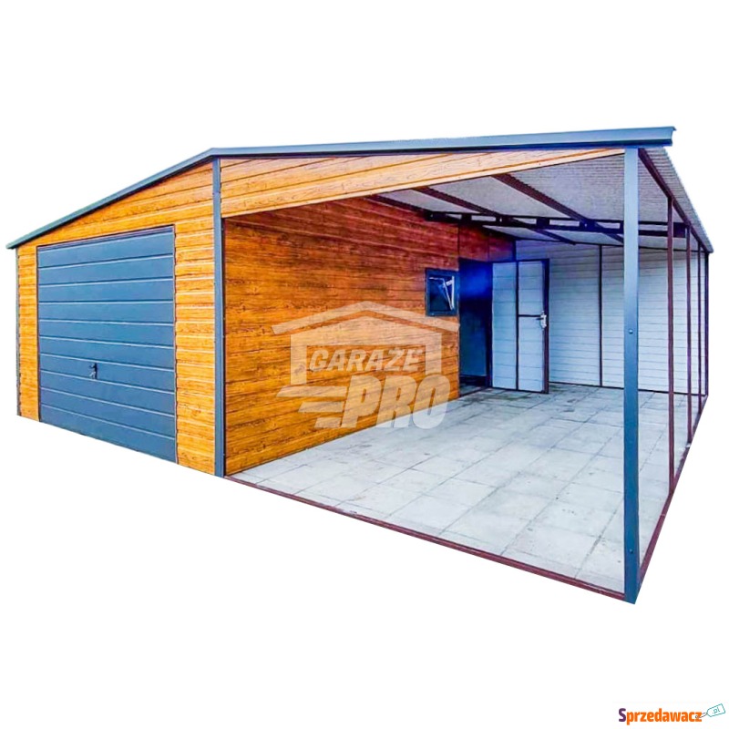 Garaż Blaszany 4x6m + Wiata 4x6m...