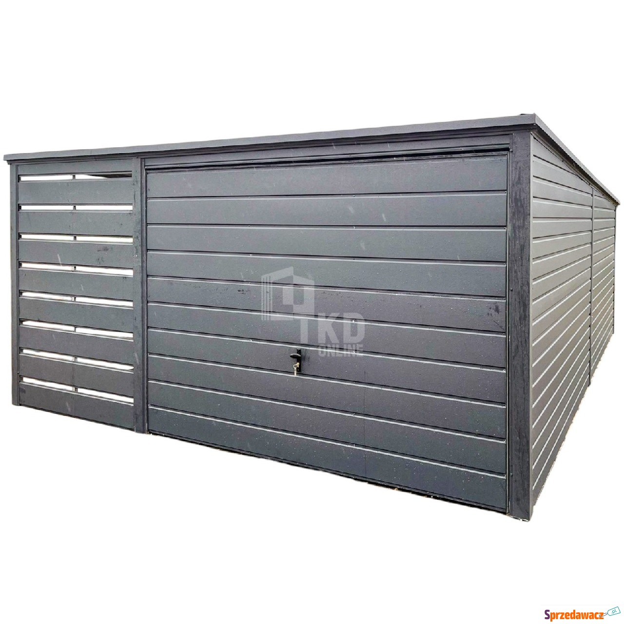 Garaż blaszany 3x6m + wiata 1,2m...