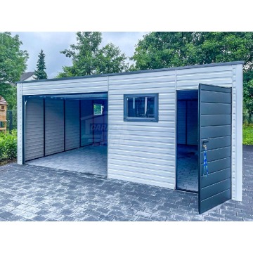 Garaż Blaszany 6,5x6m Brama Segmentowa 3x Okno... - Garaże i wiaty - Pabianice - zdjęcie 4