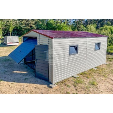 Garaż Blaszany 5x6m Brama Uchylna Drzwi 2x Okno... - Garaże i wiaty - Kielce - zdjęcie 2