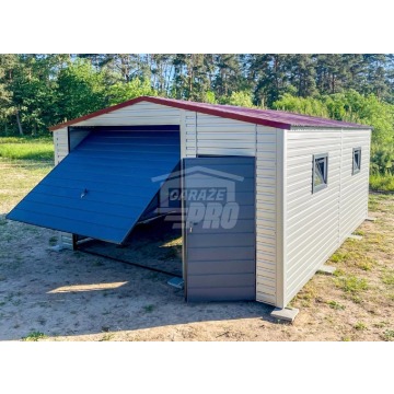 Garaż Blaszany 5x6m Brama Uchylna Drzwi 2x Okno... - Garaże i wiaty - Kielce - zdjęcie 3