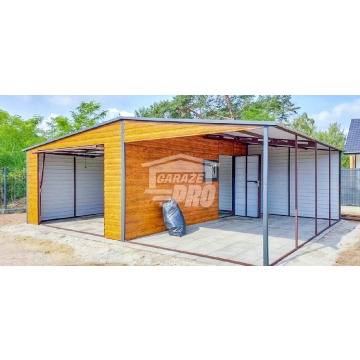 Garaż Blaszany 4x6m + Wiata 4x6m Brama Uchylna... - Garaże i wiaty - Malbork - zdjęcie 5