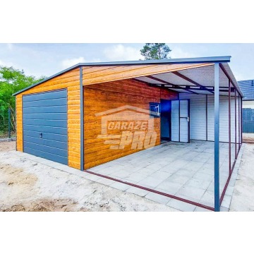 Garaż Blaszany 4x6m + Wiata 4x6m Brama Uchylna... - Garaże i wiaty - Malbork - zdjęcie 4