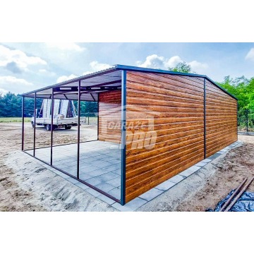 Garaż Blaszany 4x6m + Wiata 4x6m Brama Uchylna... - Garaże i wiaty - Malbork - zdjęcie 7