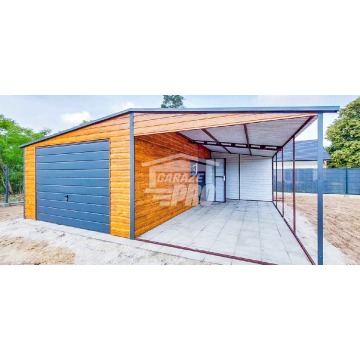 Garaż Blaszany 4x6m + Wiata 4x6m Brama Uchylna... - Garaże i wiaty - Malbork - zdjęcie 3