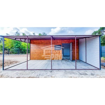 Garaż Blaszany 4x6m + Wiata 4x6m Brama Uchylna... - Garaże i wiaty - Malbork - zdjęcie 9