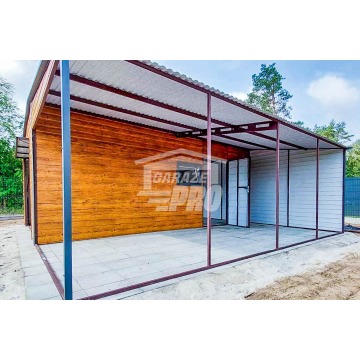 Garaż Blaszany 4x6m + Wiata 4x6m Brama Uchylna... - Garaże i wiaty - Malbork - zdjęcie 2