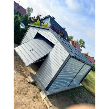 Garaż BlaszanySchowek  4,5x5m Brama uchylna A... - Garaże i wiaty - Jastrowie - zdjęcie 2