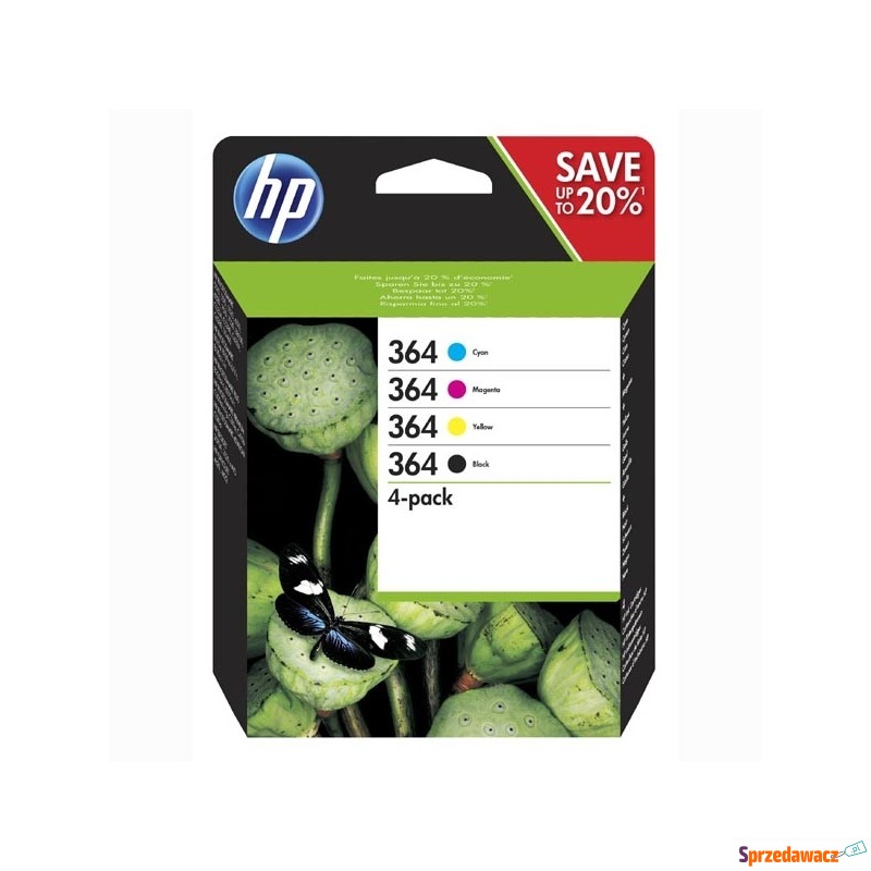 Oryginalny zestaw tuszy HP 364...