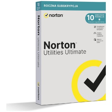 Ochrona i bezpieczeństwo danych Norton Utilities Ultimate BOX PL 10 - device - licencja na rok