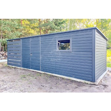 Schowek - Domek ogrodowy 4,5x2,5m + wiata 2m ... - Altany, domki, namioty - Tczew - zdjęcie 2