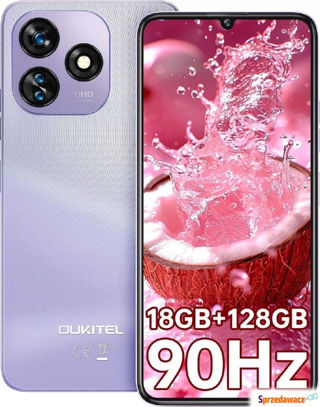 Smartfon Oukitel C51 18GB / 128GB Fioletowy (... - Smartfony - Wrocław