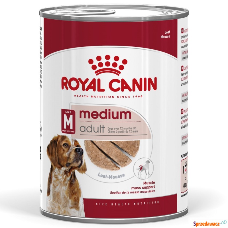 Royal Canin Medium Adult Mousse - 48 x 410 g - Karmy dla psów - Konin