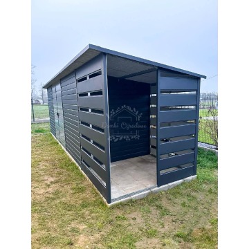 Schowek - domek ogrodowy 6x2m + wiata 1,5m - Brama... - Altany, domki, namioty - Łuków - zdjęcie 5