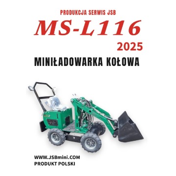 Mini Ładowarka Kołowa MS-L116 JSB - Nowa 2025 - Pojazdy specjalistyczne - Toruń - zdjęcie 2